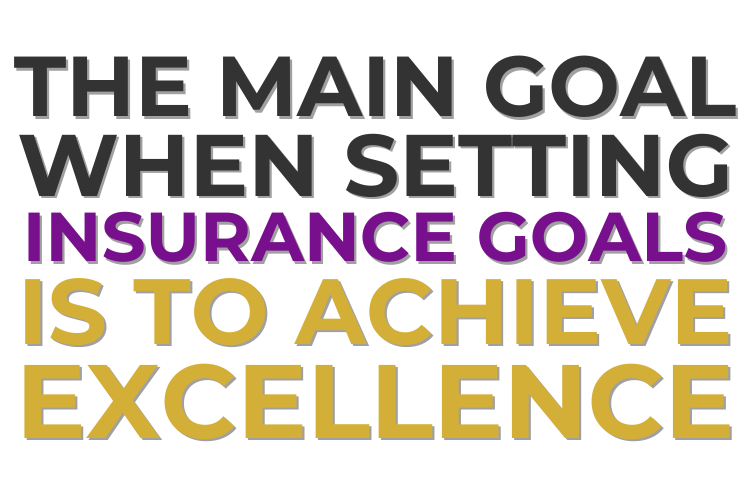 Understanding That the Main Goal When Setting Insurance Goals Is to Achieve Excellence